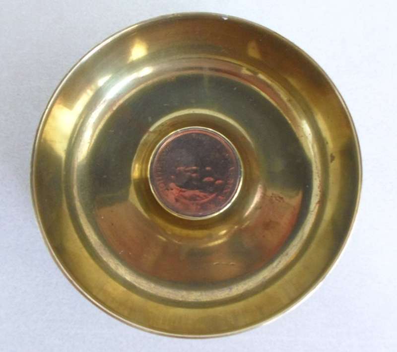 WWII 1941 3.7 Inch Howitzer Shell Case Ashtray