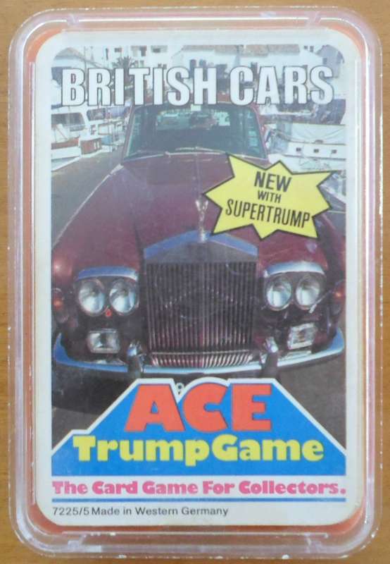 Vintage Ace Trump Game British Cars