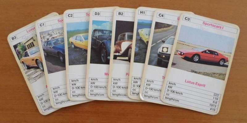Vintage Ace Trump Game British Cars