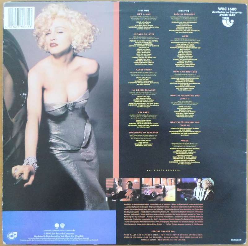 Madonna - I`m Breathless (Music from and Inspired By the Film Dick Tracy)
