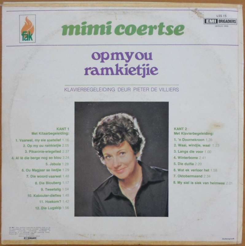 Mimi Coertse - Op My Ou Ramkietjie