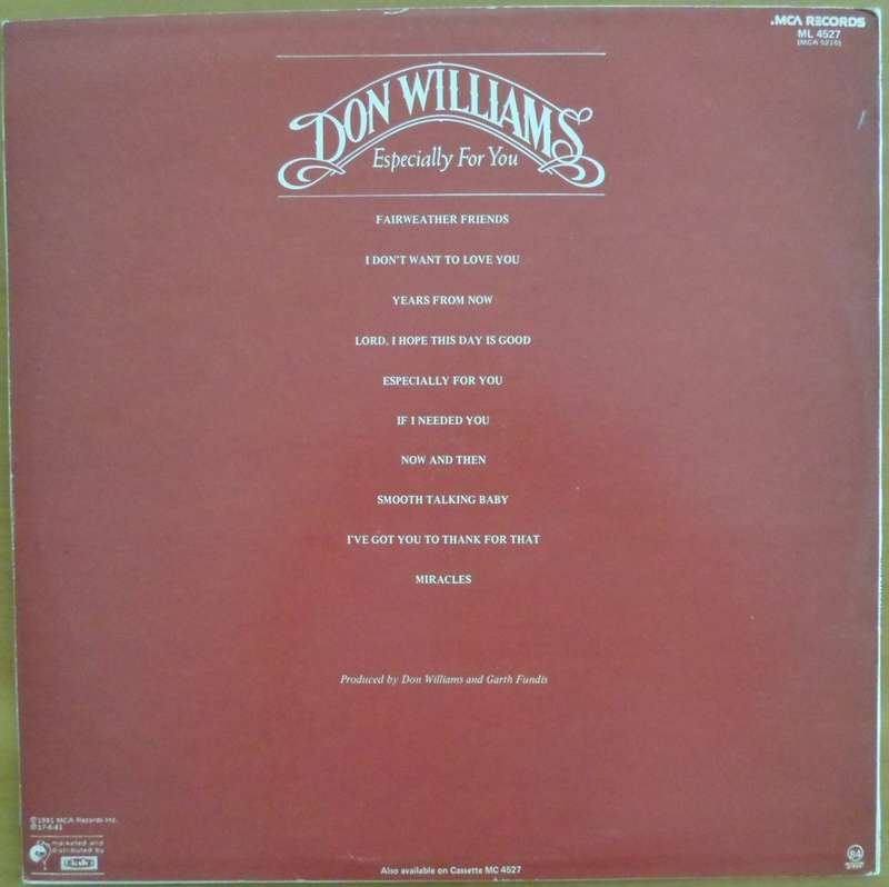 Don Williams - Especially for You