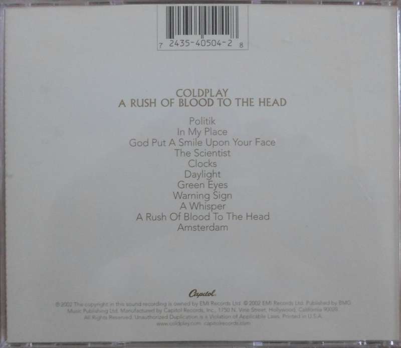 Coldplay - A Rush of Blood to the Head