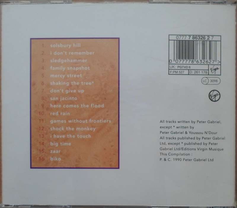 Peter Gabriel - Shaking the Tree (Sixteen Golden Greats)