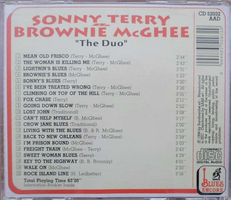 Sonny Terry & Brownie McGhee - The Duo