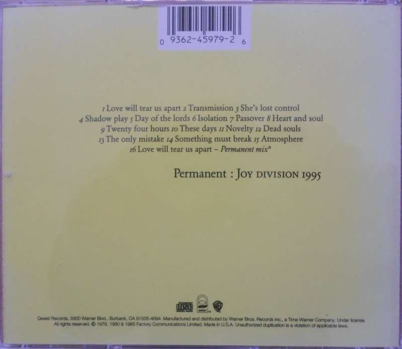 Joy Division - Permanent: Joy Division 1995