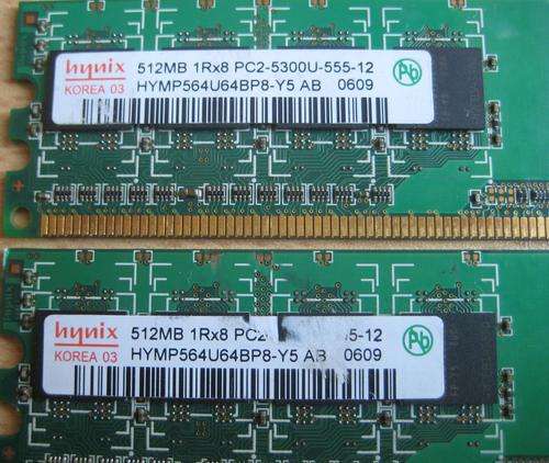 Hynix Desktop Memory DDR 2  [ 2x 512Mb (5300) ]