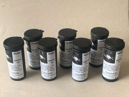 Rollei Ortho 25 Black and White Film 120 (7 Rolls) (Expired)
