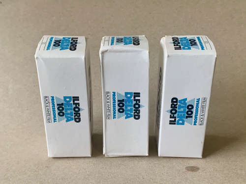 Ilford Delta 100 Black & White Film 120 (3 Rolls) Expired