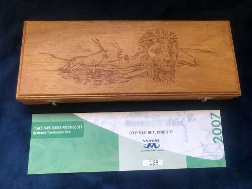 SILVER PROOF SET 2007 - KGALAGADI TRANSFRONTIER PARK ( Peace Park Series Prestige Set )