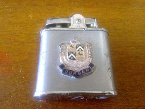 A Ronson lighter with Durban crest