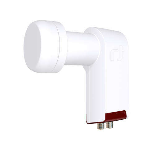 Inverto LNB (Ku Band) : Extend Red Twin Long-Neck 40mm LNB : IDLR-TWNL40-EXSTV-OPP