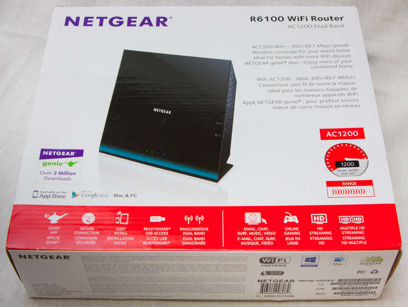 Netgear R6100 WiFi Router: AC1200 802.11ac Dual Band