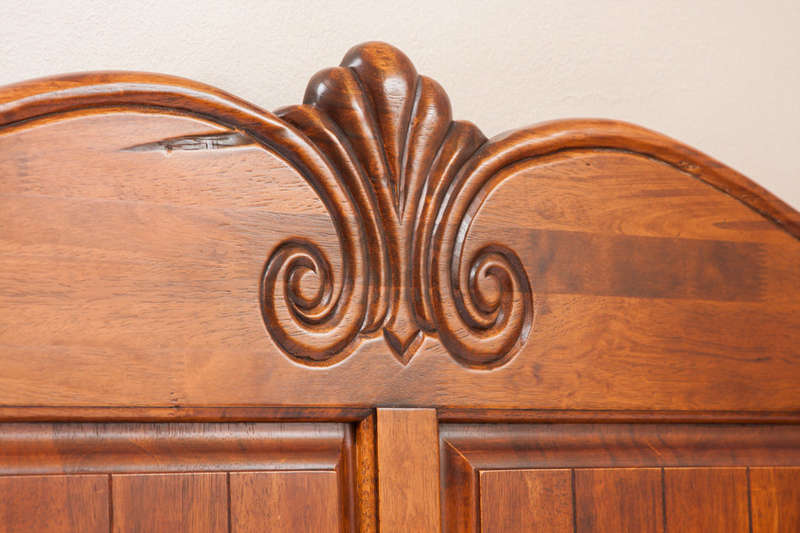 Single Day Bed with Mattress - Imported Ornate Solid Wood