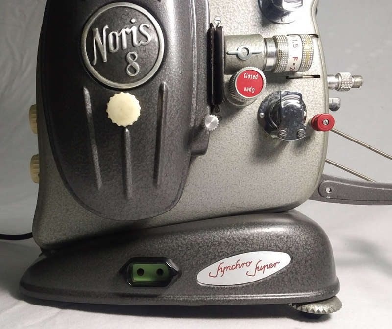 Rare Vintage Noris 8 Synchro Super Movie Cine Film Projector: Stunning 50's Retro Decorator's Piece