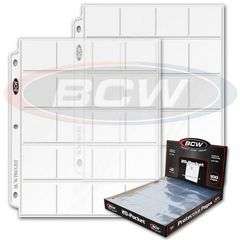 BCW Polypropylene Pages -- 20 2x2 Pockets(PVC Free)