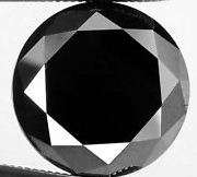 HUGE 5.2 carat loose round cut VVS like Black diamond lab created