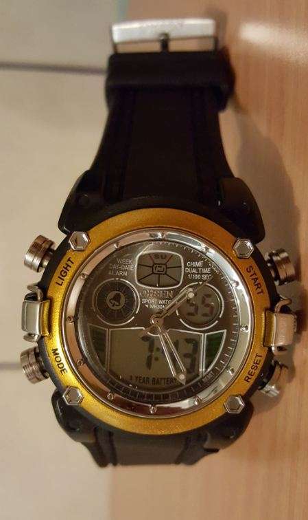 beautiful OSHEN mens watch - dual time display