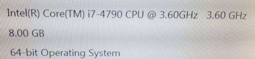 good condition quad core i7 pc box complete + speakers value R9650 (no screen)