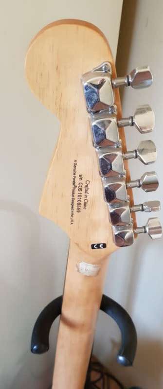 squier by fender 6 string electric guitar on auction