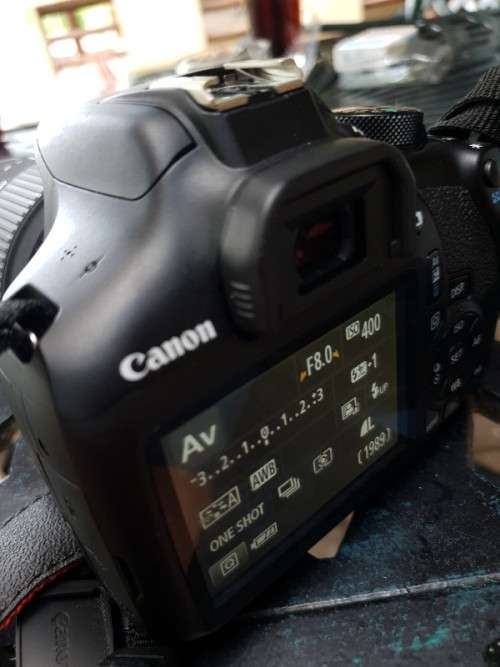 Very good condition rarely used canon 1300D with 18-55 mm lens, canon bag WIFI and more