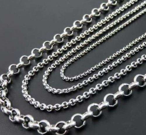 6mm roly poly rolo belchar necklace