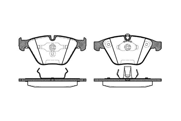 Front Brake Pads for BMW 745i E65 2002 including Sensor