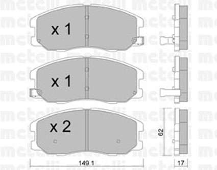 Brake Pads FRONT for Chevrolet Captiva 2007 2.4L