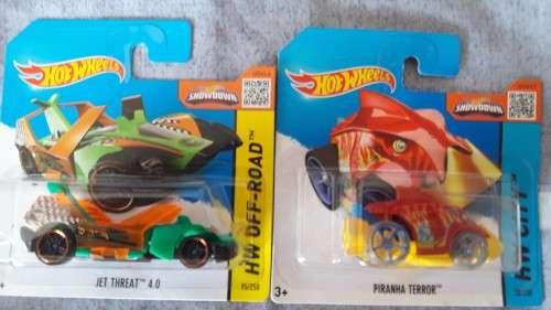 Hot Wheels Treasure Hunts Piranha Terror & Jet Threat 4.0 2015