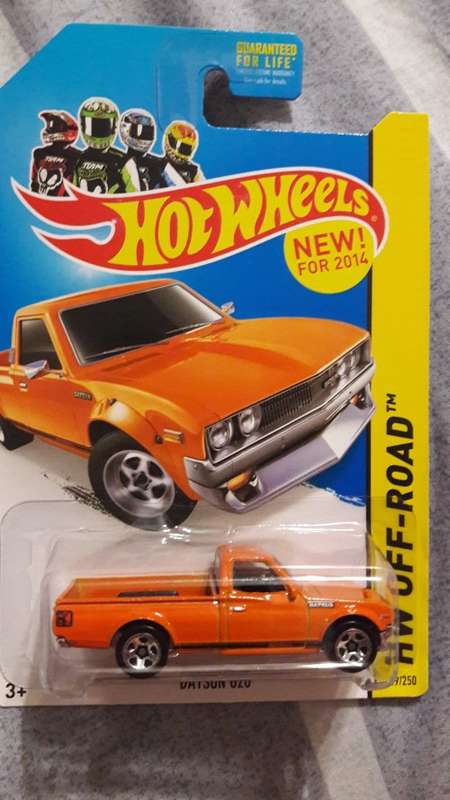 Hot Wheels Datsun 620 Long Card 2014