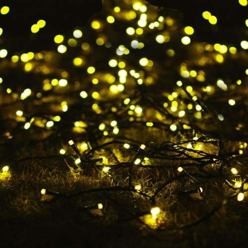 Garden Decorations Solar Lights 72 ft 200 LED Fairy Lights, Ambiance Lighting Christmas Lights Roof
