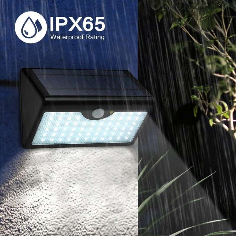60LED Solar Light Waterproof Outdoor Street Lamp Wall Lamp Lawn Light for Garden Driveway Porch
