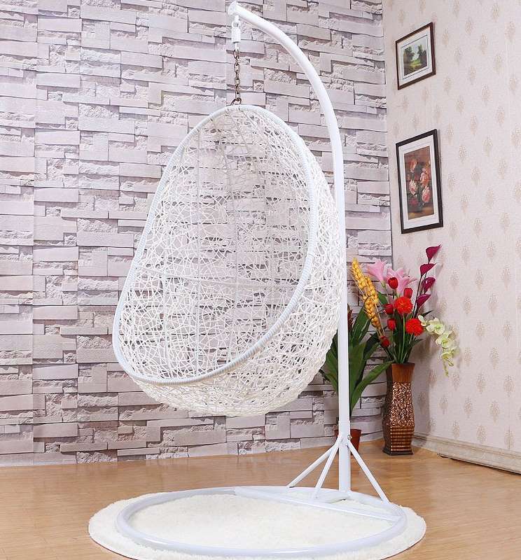 Egg Shape Outdoor Wicker Swing Chair rattan garden Swing
