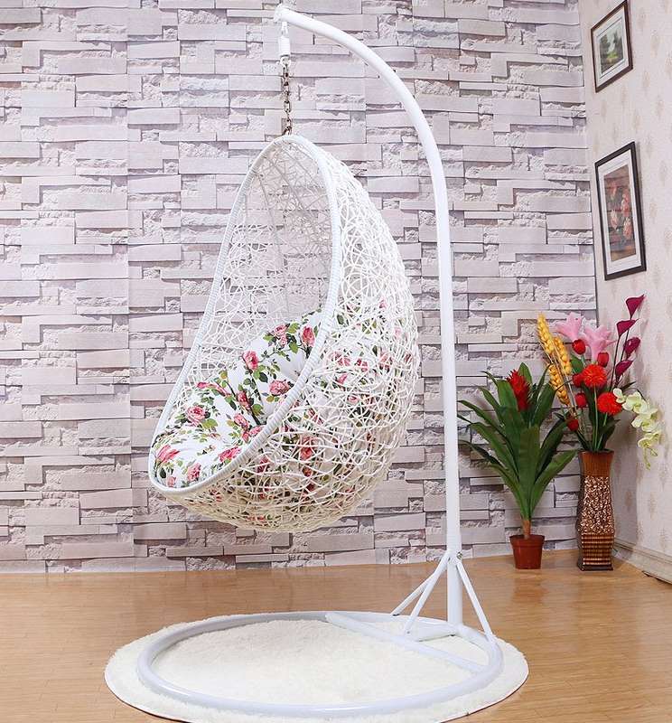 Egg Shape Outdoor Wicker Swing Chair rattan garden Swing