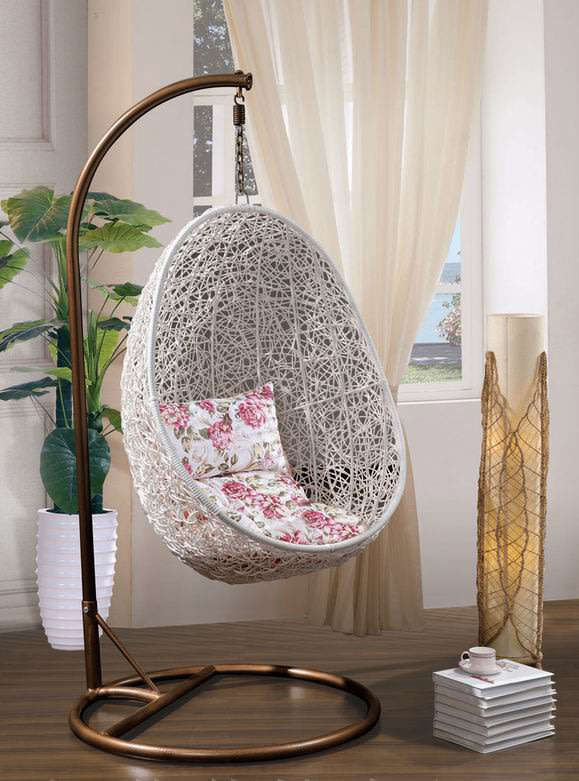 Egg Shape Outdoor Wicker Swing Chair rattan garden Swing