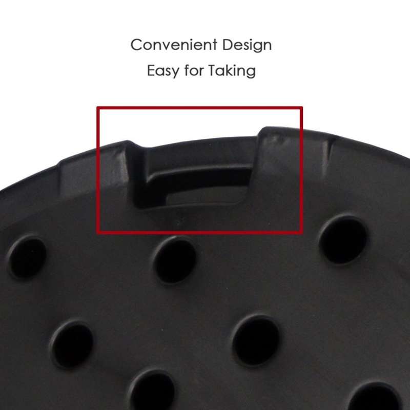 4Pcs 13L Fan Shaped Water Filled Umbrella Base Suitable for All Kinds of Cross Tiles (Black)