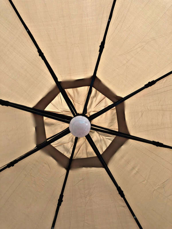 10ft 40Led Outdoor Patio Garden Cantilever Offset Roma Umbrella