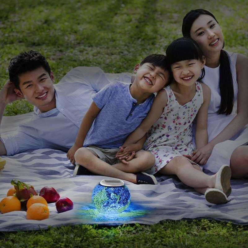 Swimming Pool Color Changing Solar Powered Glass Ball Led Garden Lights Outdoor Waterproof