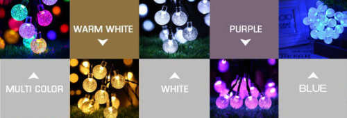 Solar Powered Outdoor Bubble Lights