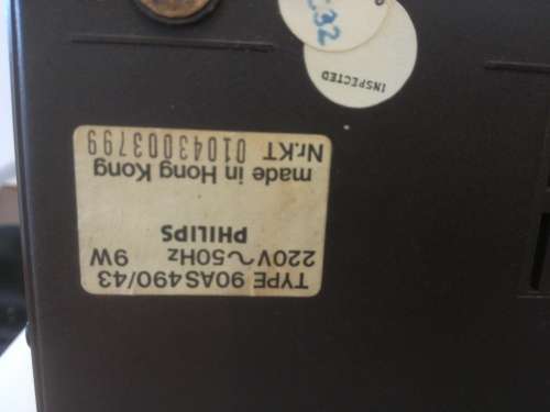 VINTAGE PHILIPS 490 ELECTRONIC CLOCKRADIO. 100% working!