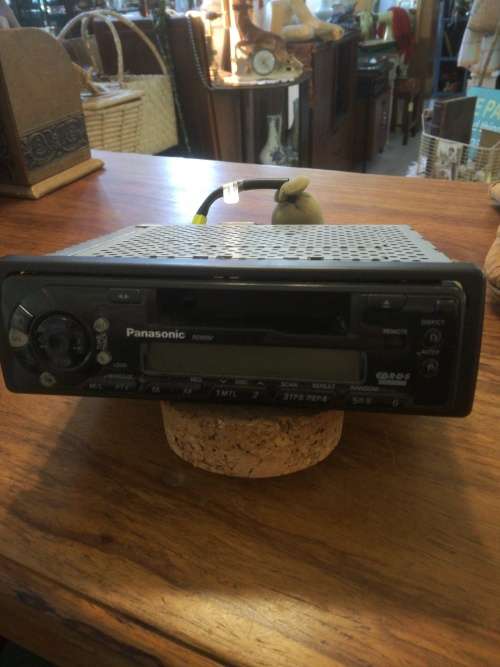 PANASONIC CAR RADIO/TAPE PLAYER.