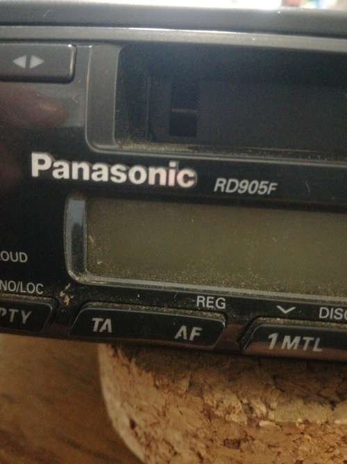 PANASONIC CAR RADIO/TAPE PLAYER.
