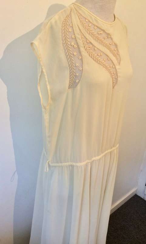 *** april end of summer sale ***  CAVIAR BEIGE DRESS - SIZE 18/102