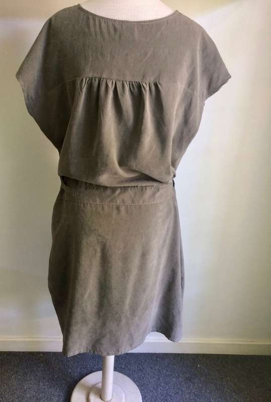RAGE OLIVE SUEDE LIKE SUMMER DRESS  - SIZE XXL (14-18)