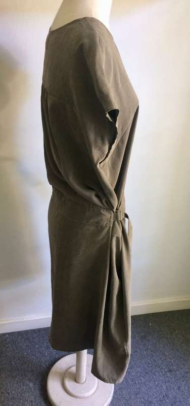 RAGE OLIVE SUEDE LIKE SUMMER DRESS  - SIZE XXL (14-18)