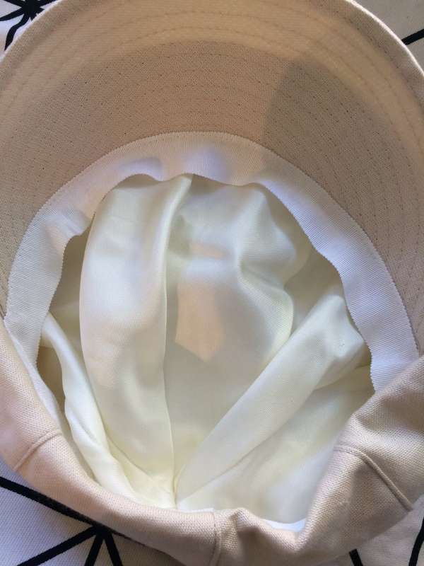 VINTAGE LINEN POORMAN'S CAP - BEIGE