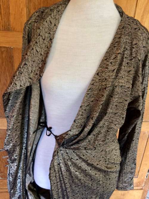 VINTAGE DESIGNER IAN ZUCCHI FOR REFLECTIONS WRAP COCKTAIL DRESS - SIZE S
