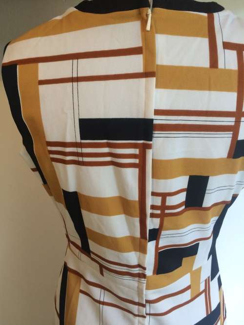 VINTAGE RETRO COCKTAIL DRESS 1970'S - SIZE 12