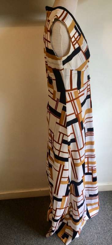 VINTAGE RETRO COCKTAIL DRESS 1970'S - SIZE 12