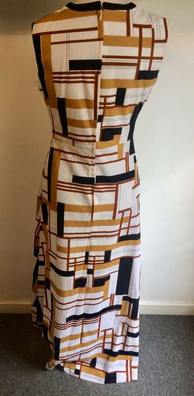 VINTAGE RETRO COCKTAIL DRESS 1970'S - SIZE 12